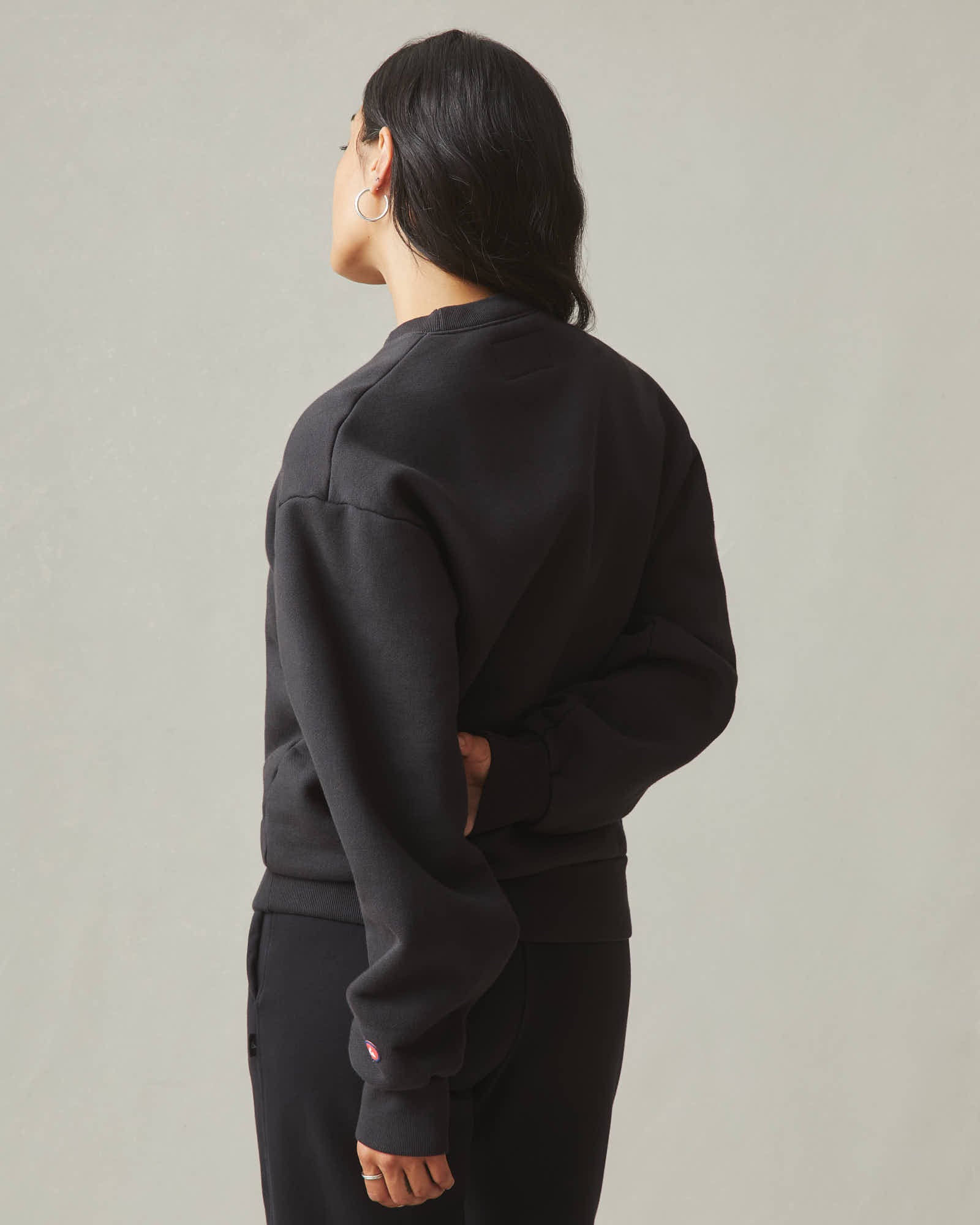 Unisex American Vintage Crew Sweatshirt - Washed Black - Image 4
