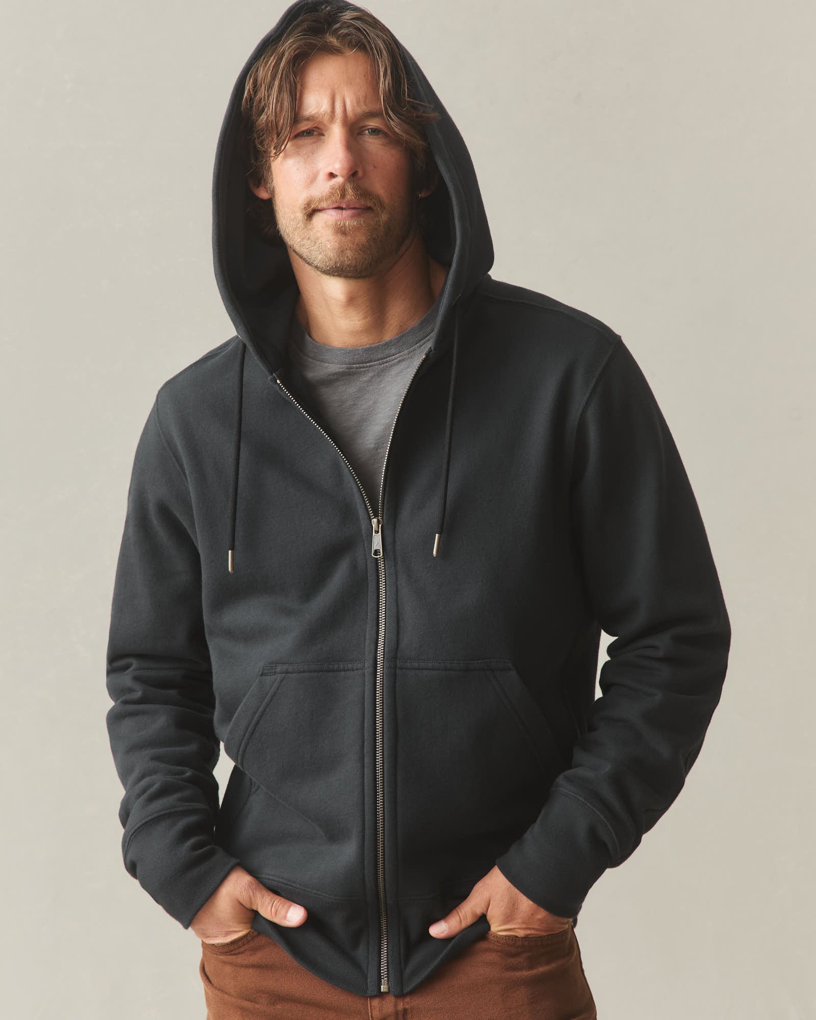 Men's Classic Full Zip - Black - Image 3