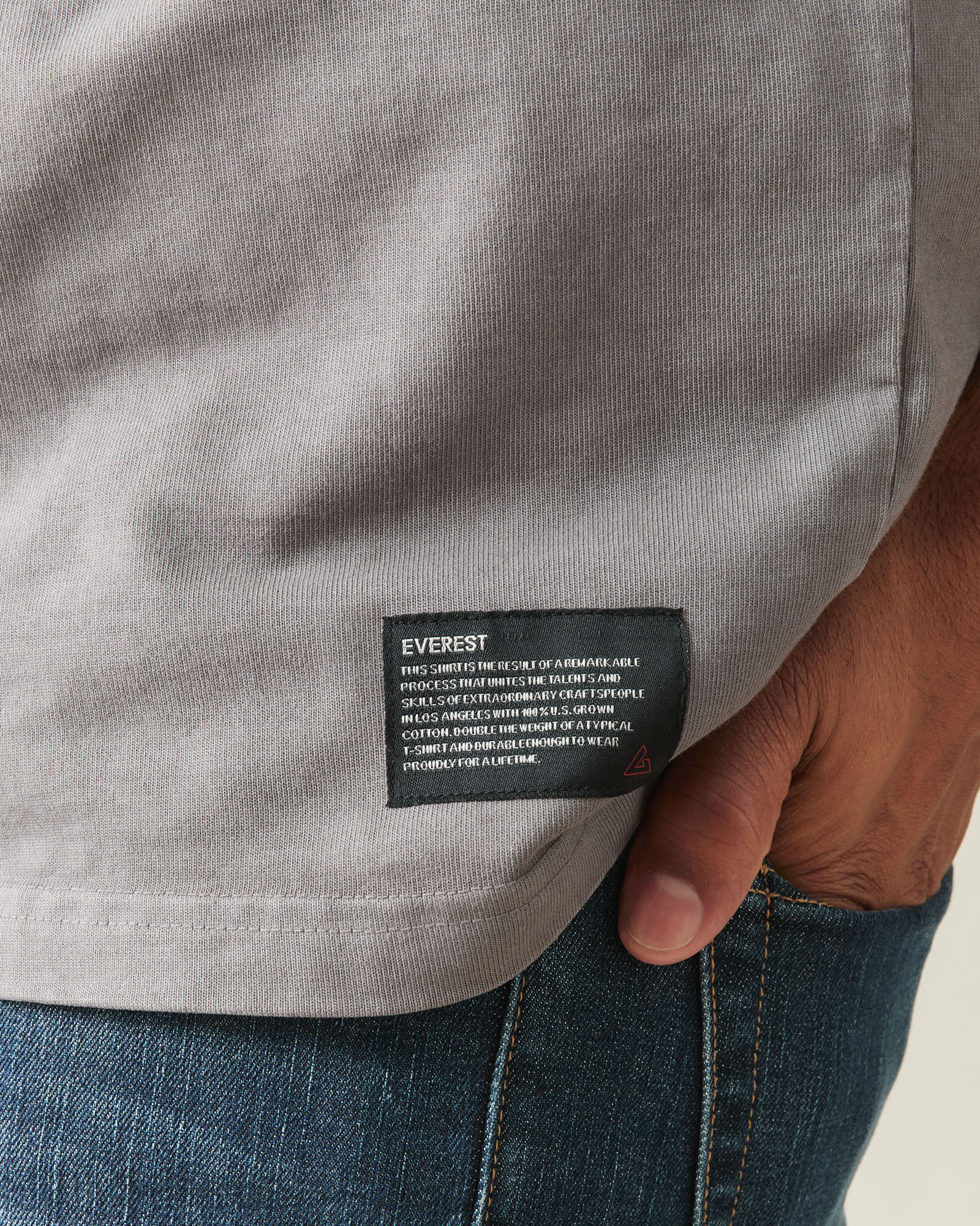Men's Everest Tee - Steel Grey - Image 4