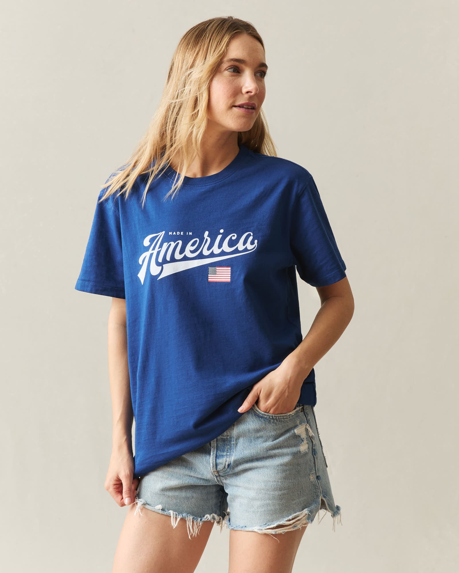 Unisex American Made Tee - Sodalite Blue - Image 3