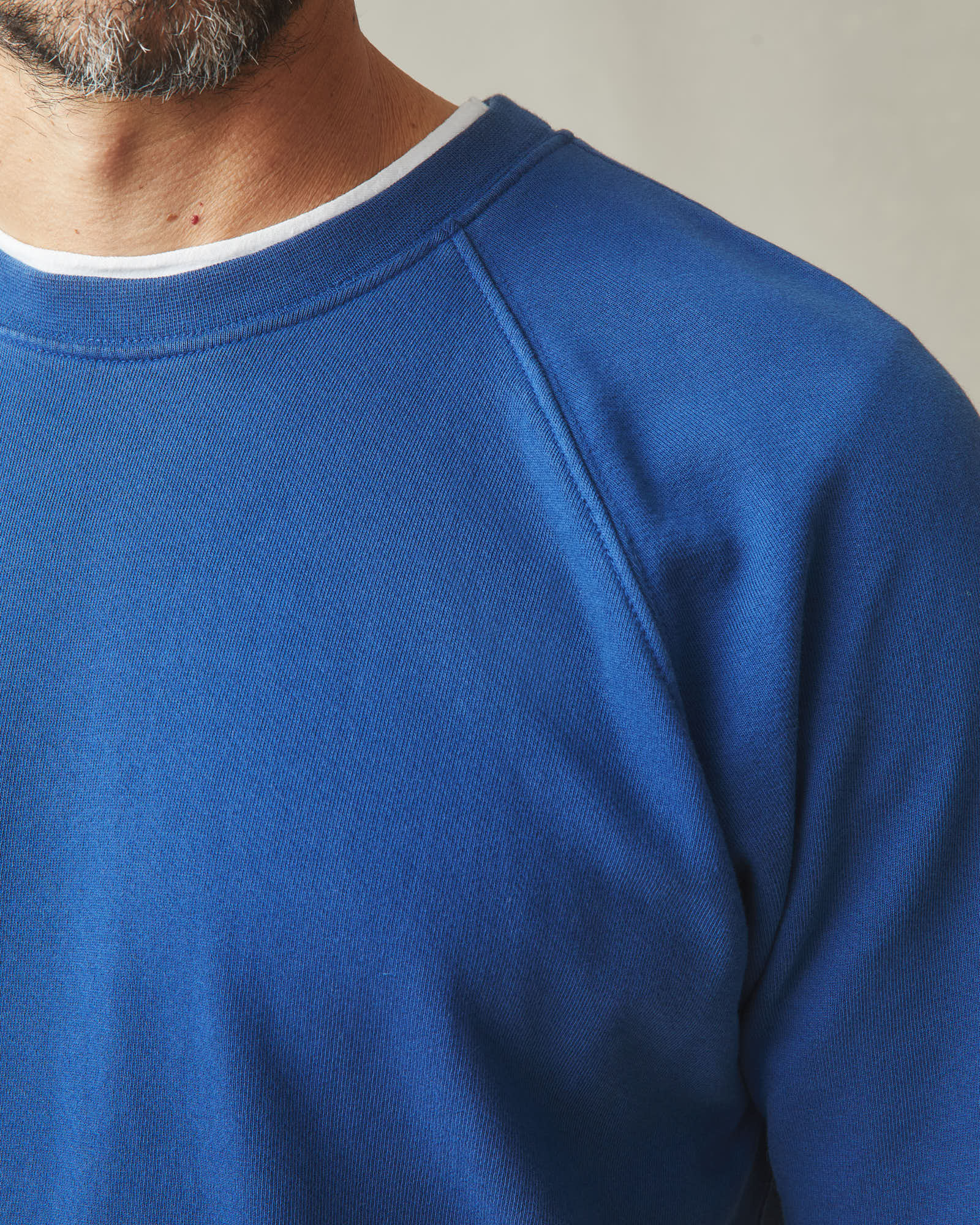Men's French Terry Tee - Deja Vu Blue - Image 4