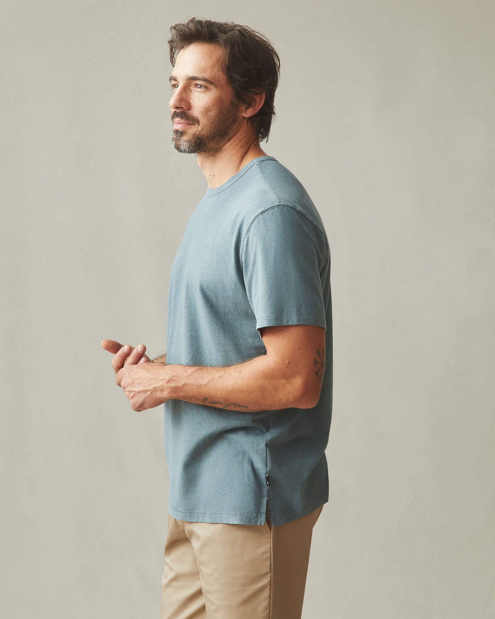 Men's Hemp Jersey Crew Tee - Trooper - Image 5