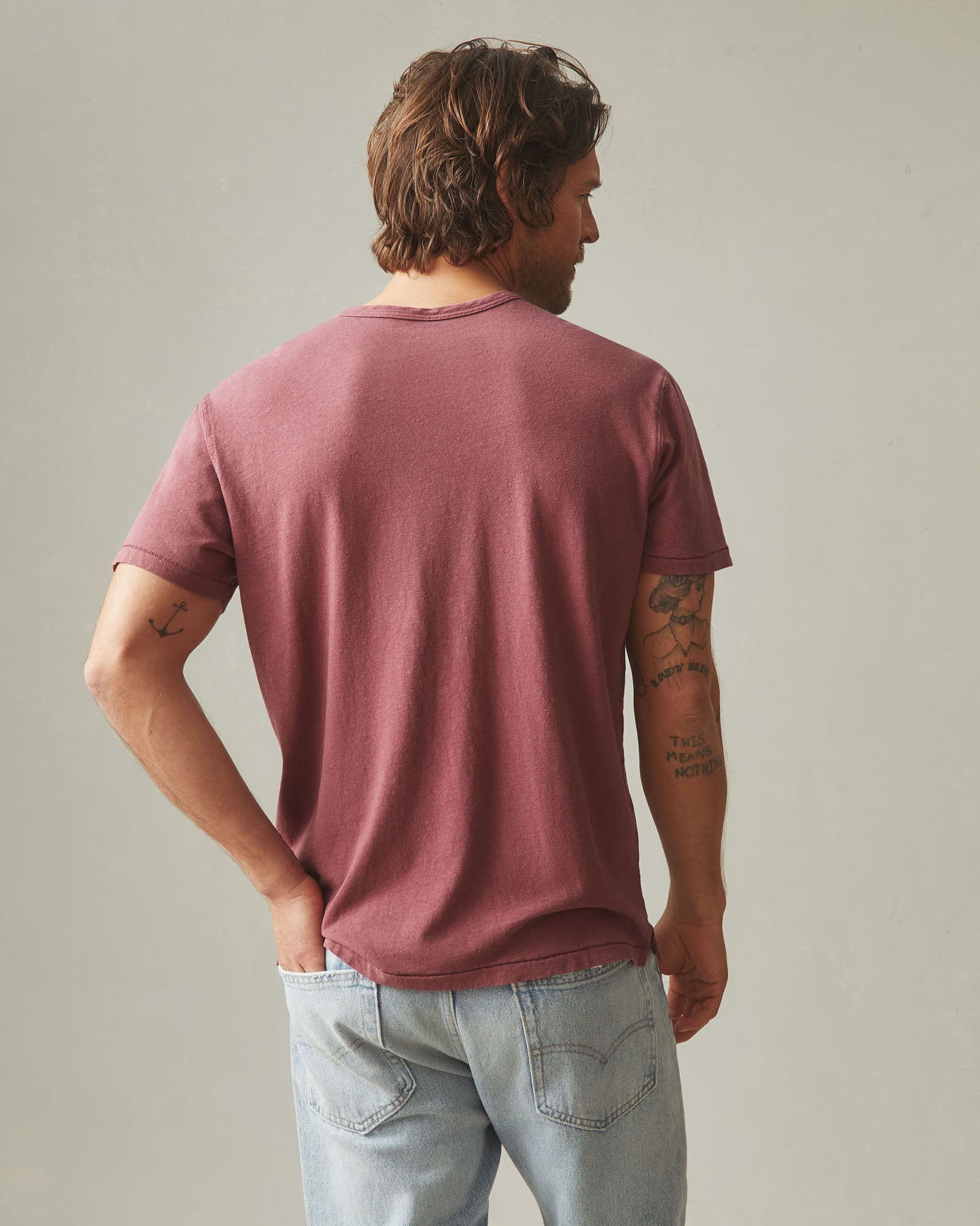 Men's Hemp Jersey Crew Tee - Wild Ginger - Image 3