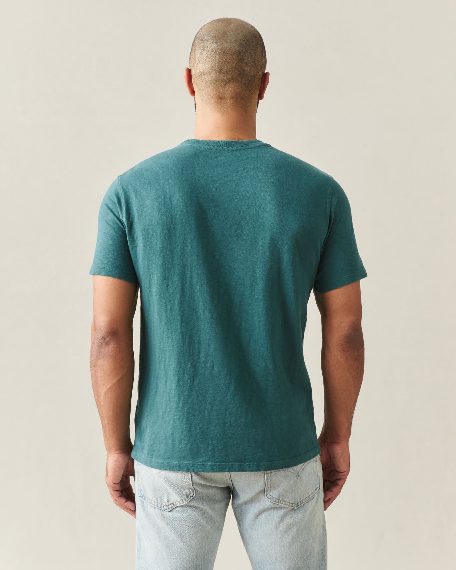 Men's Premium Slub Crew Tee - Atlantic Deep - Image 3