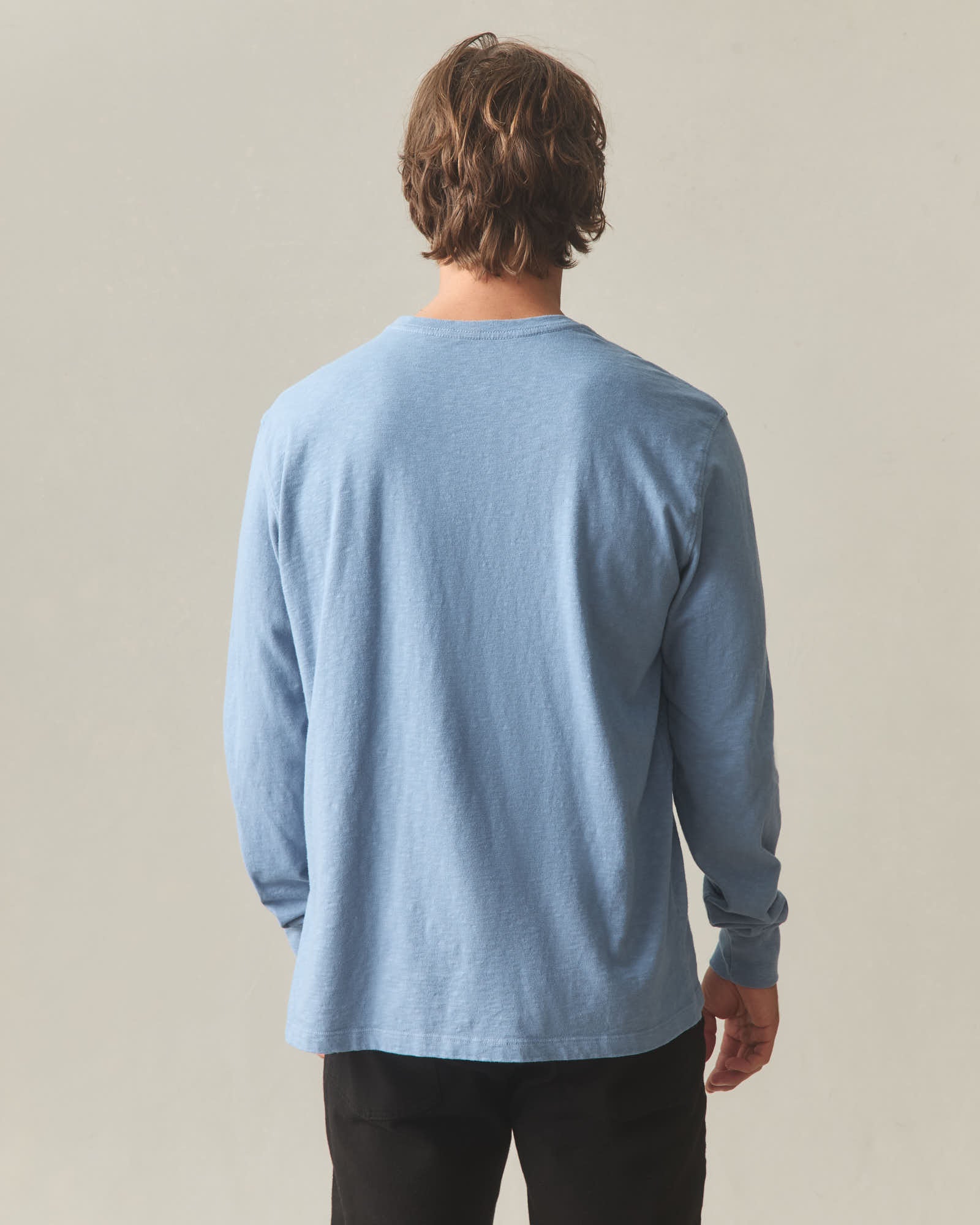 Men's Premium Slub Crew Tee Long Sleeve - Infinity - Image 4