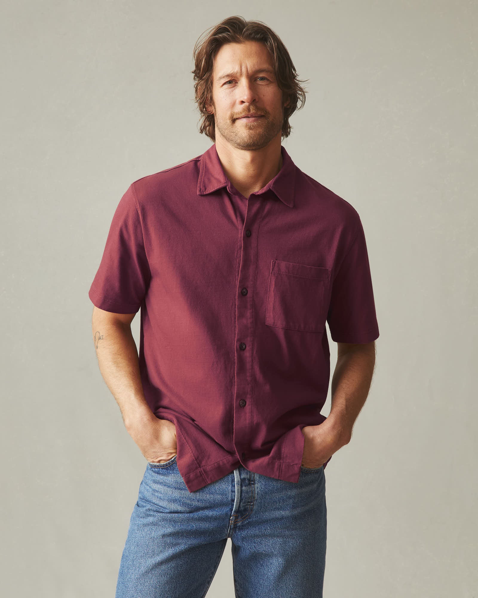 Men's Resort Shirt - Windsor Wine - Image 2