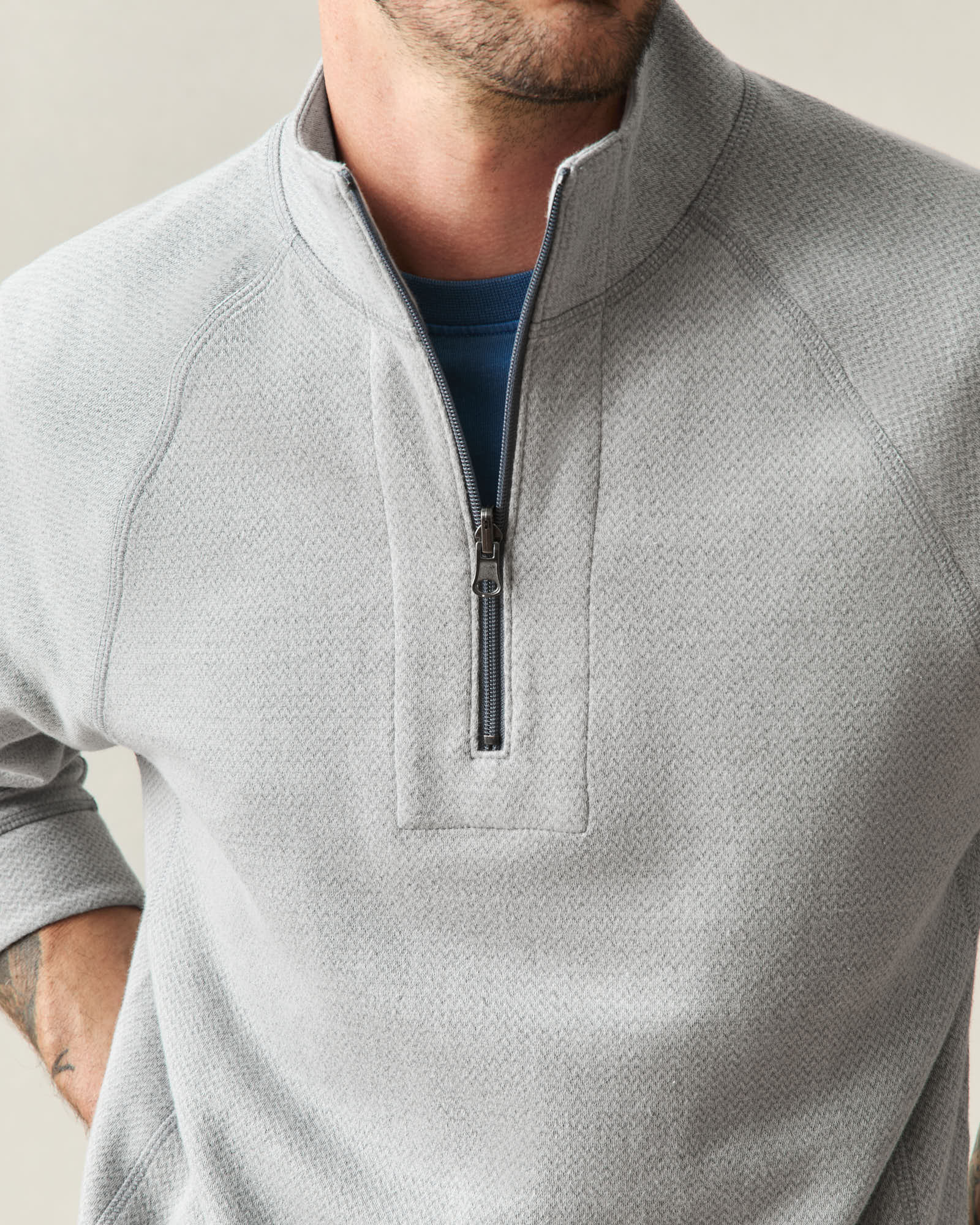 Men's Reversible Half Zip - Griffin - Image 3