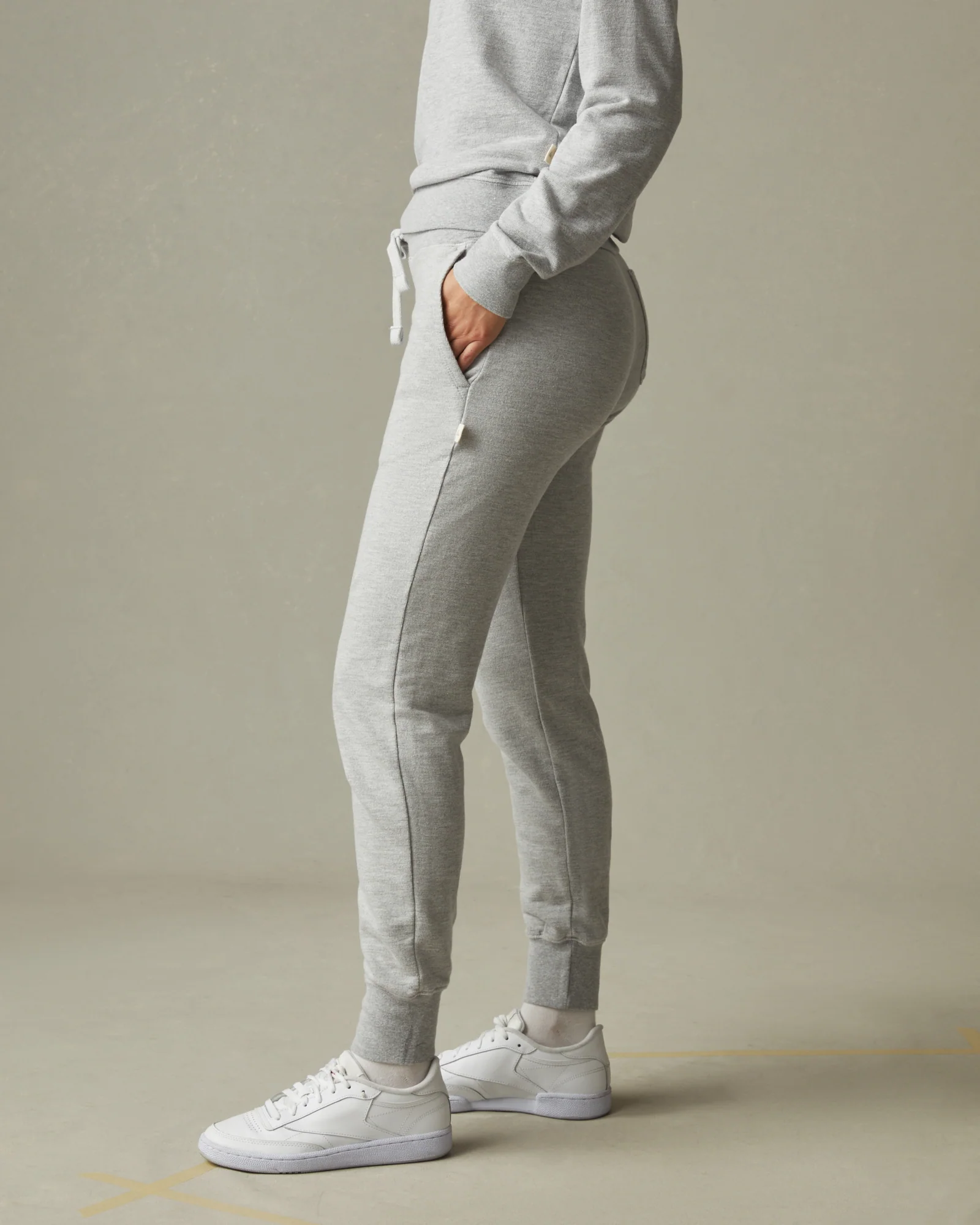 Women's French Terry Jogger - Ash Heather - Image 2