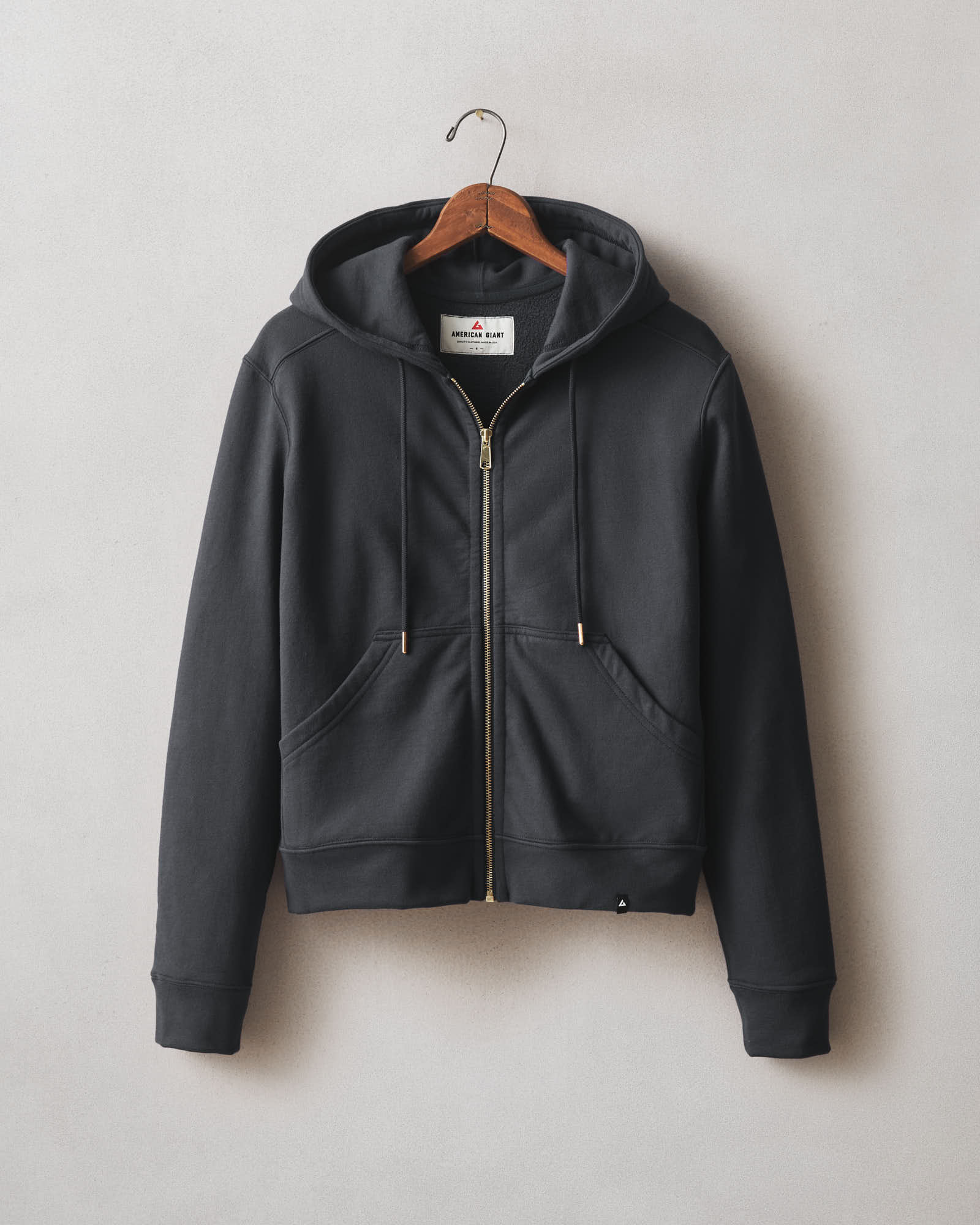 Women's Relaxed Classic Full Zip - Black