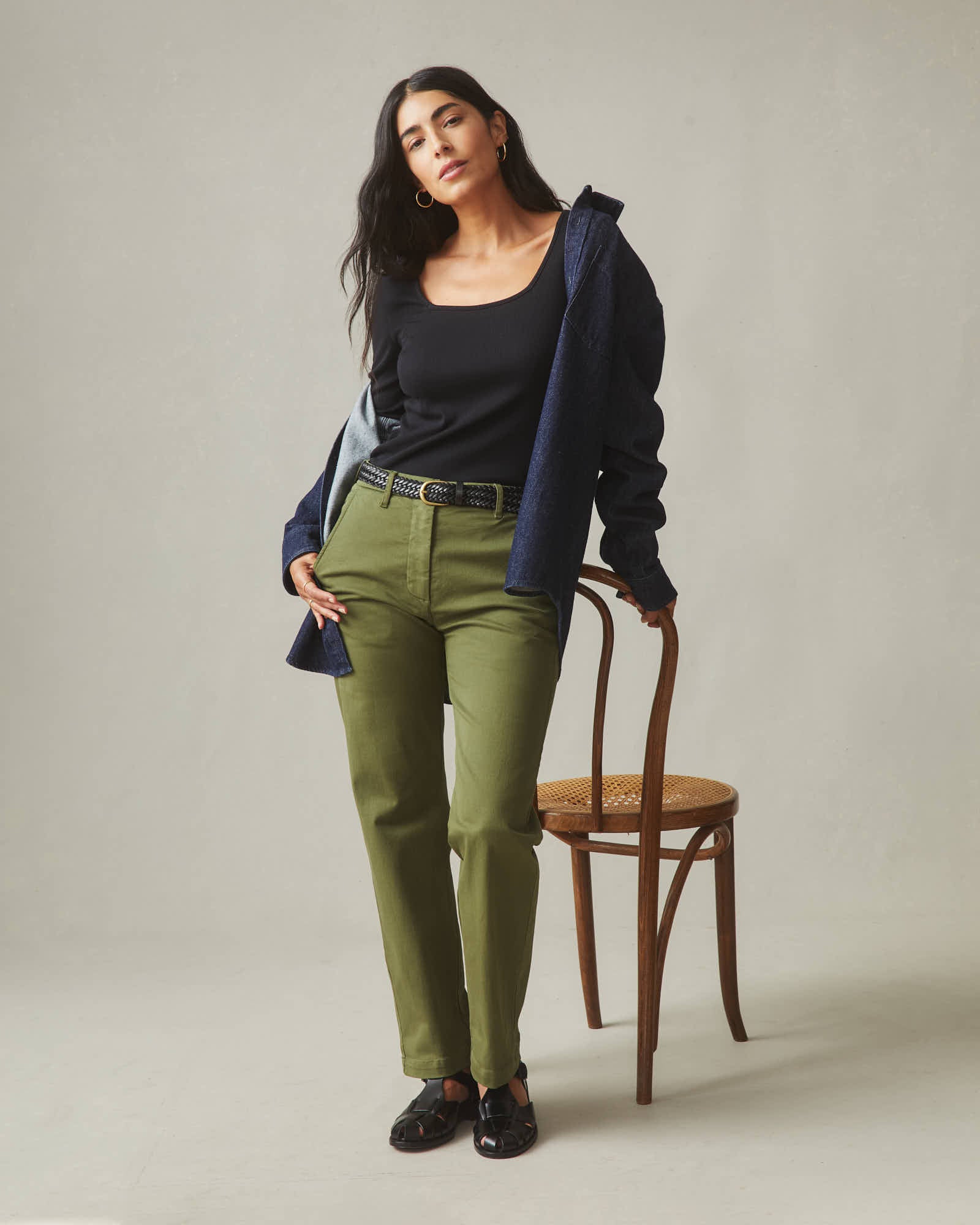 Women's Sawbuck Chino - Moss - Image 5