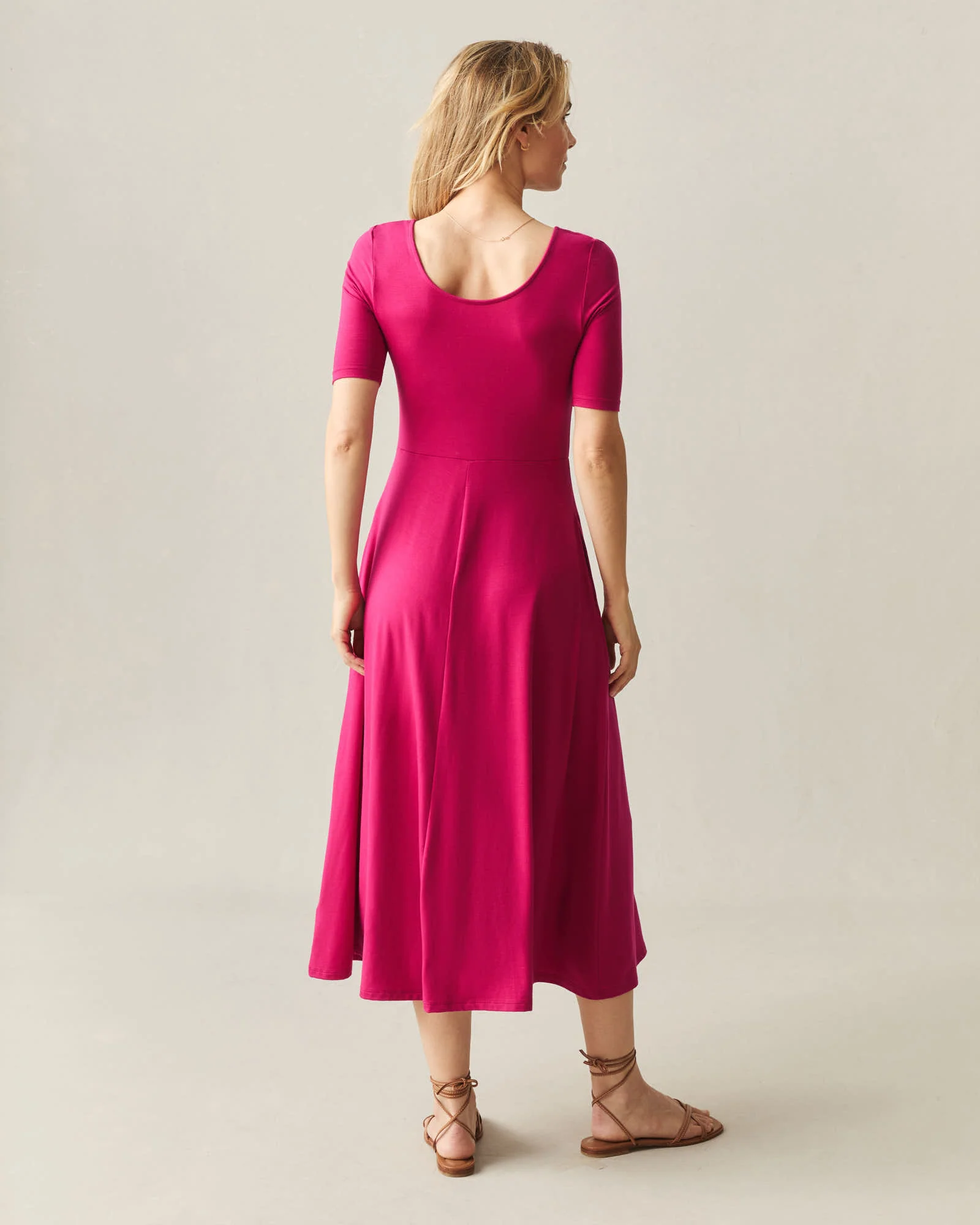 Women's Short Sleeve Flex Dress - Cherries Jubilee - Image 3