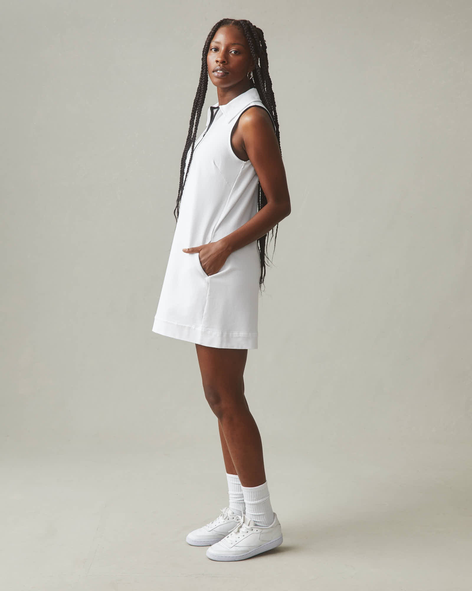 Women's Tennis Dress - White - Image 3