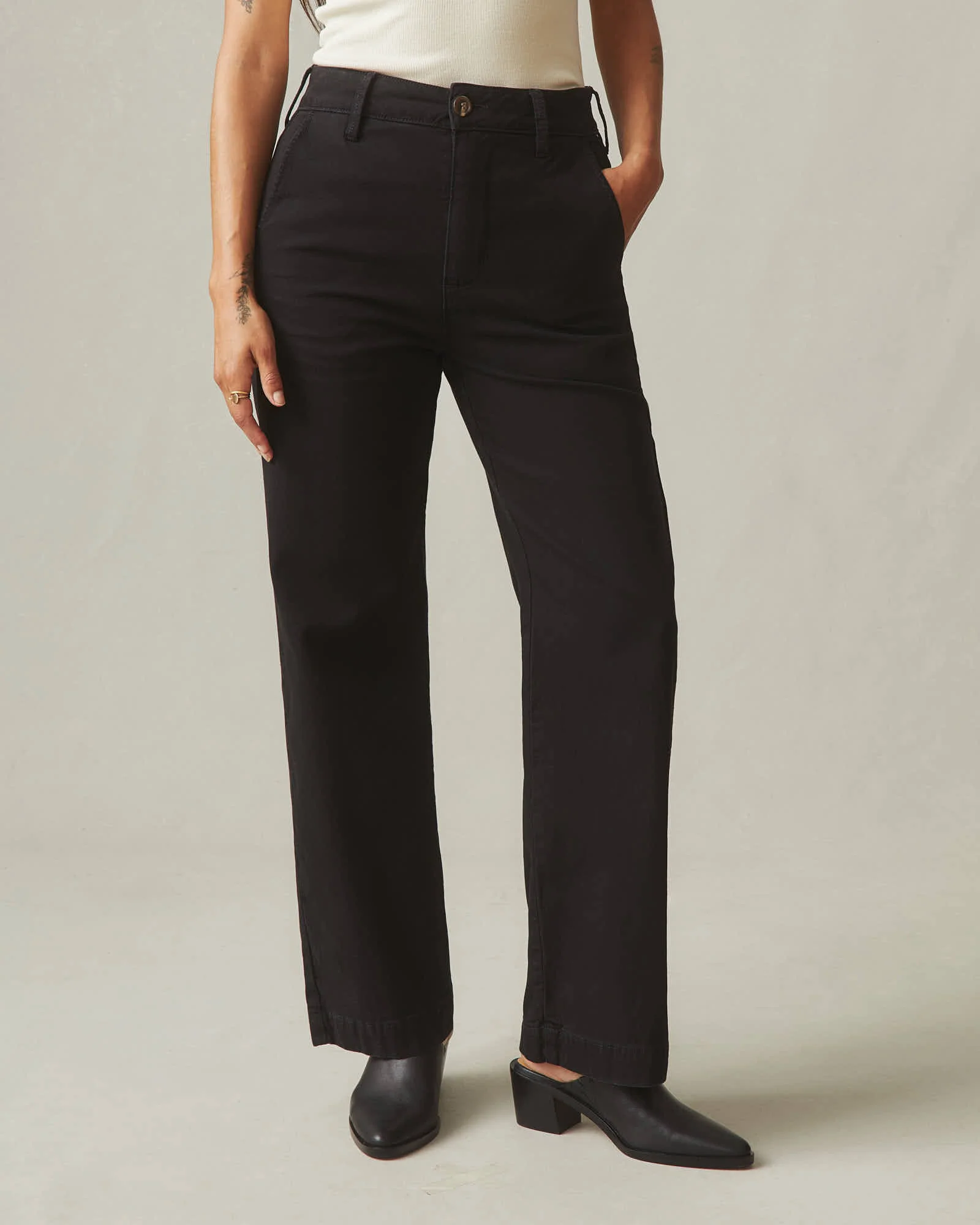 Women's Wide Leg Pant - Black